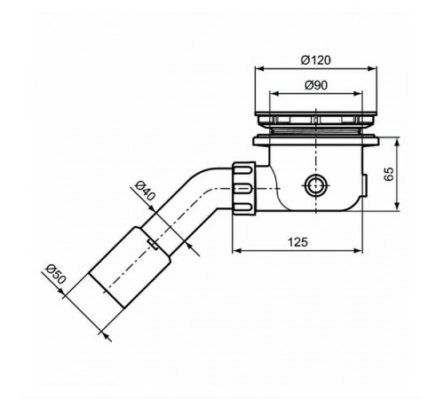 Сифон для душевого поддона Ideal Standard T8520AA Хром