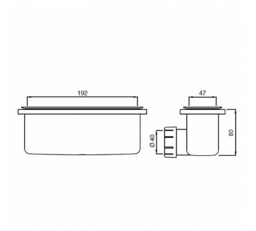 Сифон для душевого поддона Ideal Standard Ultraflat New T4493V3 Черный шелк