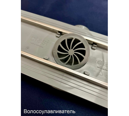 Душевой лоток Ctesi Way Square 60 BK4024130 с решеткой Хром