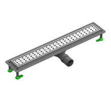 Душевой лоток Ctesi Way Round 70 BK4024240 с решеткой Хром
