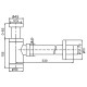 Сифон для раковины D&K DC907416 Белый матовый