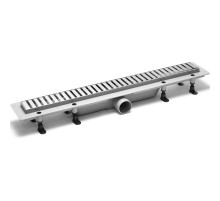 Душевой лоток PlastBrno Design 3 40 SZA3400 с решеткой Хром
