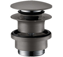 Донный клапан Hansgrohe 50100340 click-clack Шлифованный черный хром