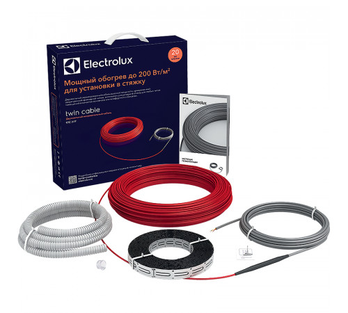 Теплый пол Electrolux Twin Cable ETC 2-17-100 НС-1073700 без терморегулятора