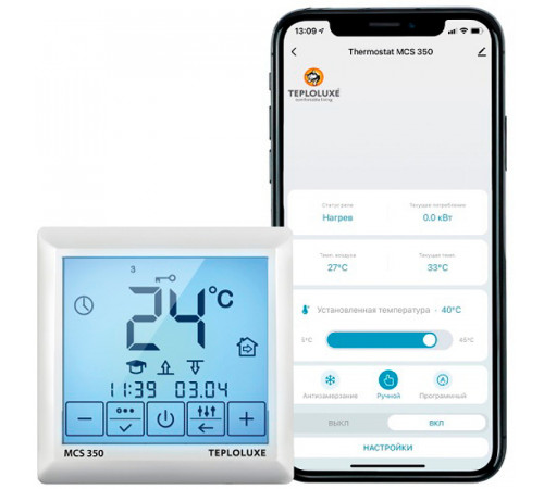 Терморегулятор Теплолюкс MCS 350 Tuya 100035900600 Белый