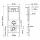 Инсталляция Berges Novum 040250 для унитаза с Белой клавишей смыва
