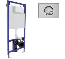 Инсталляция Berges Novum 040223 для унитаза с клавишей смыва Хром