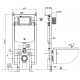 Инсталляция WeltWasser WW Amberg 497 ST 10000005988 для унитаза без клавиши смыва