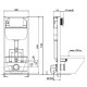 Инсталляция Creto Standart 1.1 INST-CR-1.1 для унитаза без клавиши смыва
