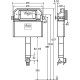 Смывной бачок Viega Prevista Dry 8502 771904 без клавиши смыва