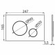 Инсталляция Alcaplast AM101/1120-4:1 RU M670-0001 для унитаза с Белой клавишей смыва