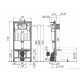 Инсталляция Alcaplast AM101/1120-4:1 RU M571-0001 для унитаза с клавишей смыва Хром глянец