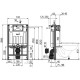 Инсталляция Alcaplast Sadromodul AM101/850-0001 (AM101/850) для унитаза со смывным бачком