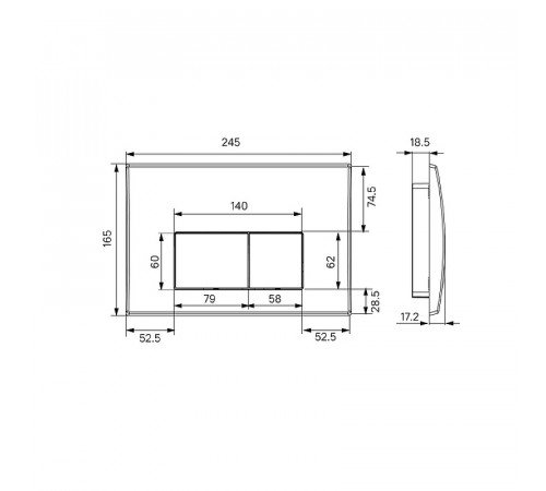 Инсталляция Iddis Optima Home OPH0000i32K для унитаза с Белой клавишей смыва