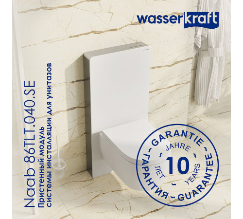 Инсталляция WasserKRAFT Naab 86TLT.040.SE.BL для унитаза Черная