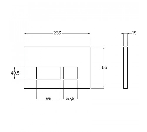 Инсталляция BelBagno BB026/BB044NERO с Черной матовой клавишей смыва