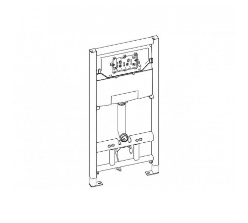 Инсталляция BelBagno BB001-120/BB014-SR-BIANCO с Белой клавишей смыва