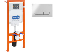 Инсталляция BelBagno BB002-80/BB005-PR-CHROME с клавишей смыва Хром глянцевый