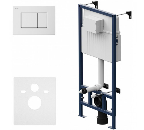 Инсталляция AM.PM Pro С I012707.0201 для унитаза с Белой глянцевой клавишей смыва