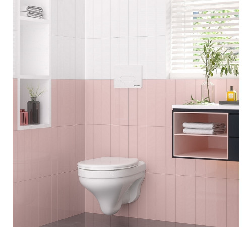 Клавиша смыва Berges Novum D4 040034 Soft Touch Белая