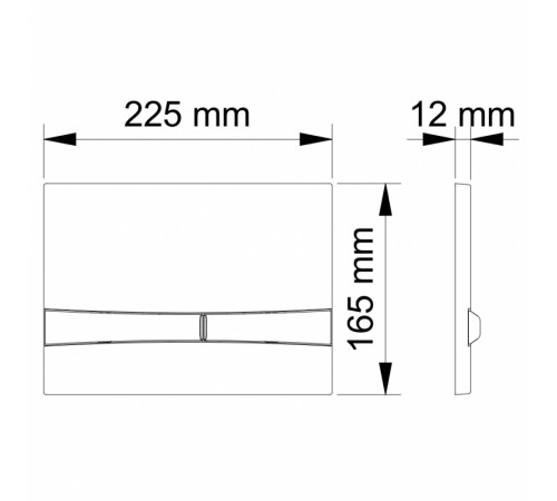 Клавиша смыва Berges Novum F5 040055 Черная матовая