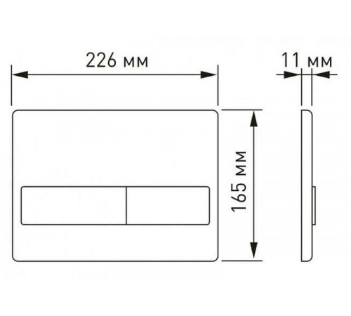 Клавиша смыва Berges Novum L6 040016 Черный глянец