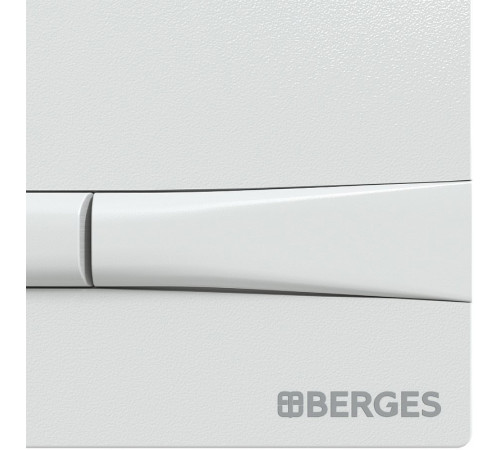 Клавиша смыва Berges Novum F4 040054 Soft Touch Белая