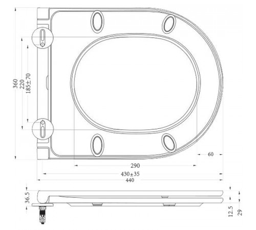 Сиденье для унитаза BelBagno BB870SC Белое с микролифтом