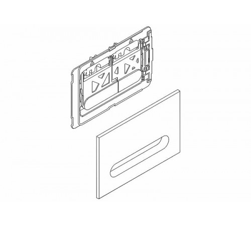 Клавиша смыва BelBagno Prospero BB006-PR-CHROME.M Хром матовый