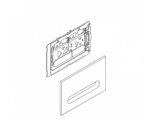 Клавиша смыва BelBagno Prospero BB005-PR-CHROME Хром глянцевый