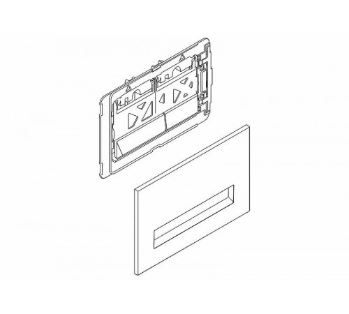 Клавиша смыва BelBagno Marmi BB011-MR-CHROME.M Хром матовый