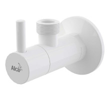 Запорный вентиль Alcaplast ARV003B угловой Белый