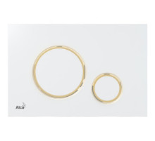 Клавиша смыва Alcaplast Thin M775 Белая Золото