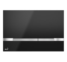 Клавиша смыва Alcaplast Flat Color STRIPE-BLACK Черная