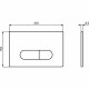 Клавиша смыва Ideal Standard Oleas M1 R0115A6 Черная