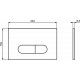 Клавиша смыва Ideal Standard Oleas M2 R0122AC Белая