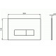 Клавиша смыва Ideal Standard Oleas M2 R0121AA Хром