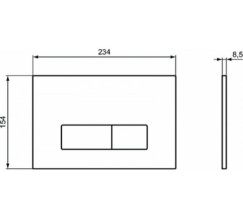 Клавиша смыва Ideal Standard Oleas M2 R0121AC Белая