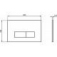 Клавиша смыва Ideal Standard Oleas M2 R0121A6 Черная