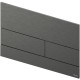 Клавиша смыва Tece Square II 9240846 (9240836) для унитаза PVD Brushed Black Chrome