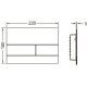 Клавиша смыва Tece Square II 9240845 для унитаза Ржавая сталь