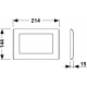 Клавиша смыва Tece Planus 9240310 для унитаза Нержавеющая сталь Сатин