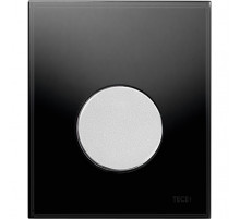 Клавиша смыва Tece Loop Urinal Glass 9242655 для писсуара Черная Хром матовый