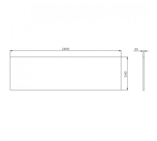 Фронтальная панель для ванны AM.PM X-Joy 180 W94A-180-080W-P Белая