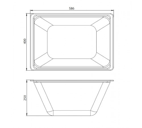 Контейнер для ванны AM.PM Gem W90A-070-070W-C с крышкой Белый