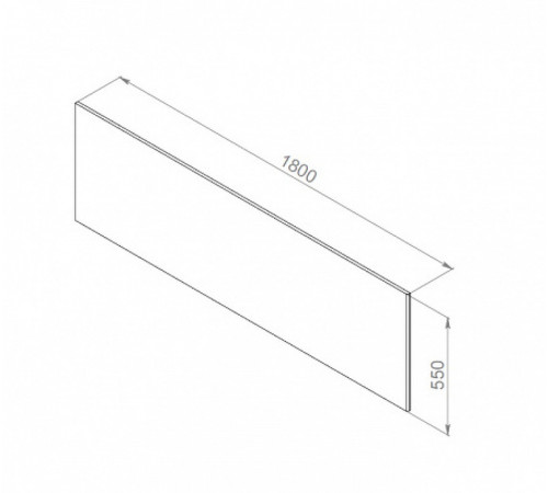 Фронтальная панель для ванны AM.PM Inspire V2.0 180 W52A-180-080W-P Белая