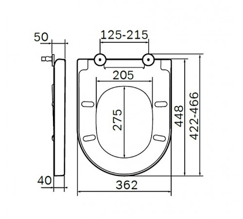 Сиденье для унитаза AM.PM Spirit V2.0 C707855WH Белое с Микролифтом