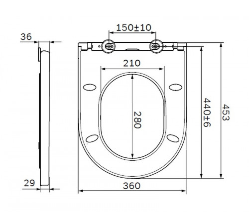 Сиденье для унитаза AM.PM Spirit V2.0 C707858WH с микролифтом