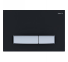 Клавиша смыва Aquatek Slim KDI-0000031 Черная матовая Хром