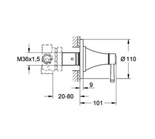 Переключатель потоков Grohe Grandera 19942000 Хром